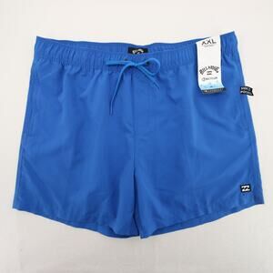 Billabong Mens All Day Laybacks Board Shorts Royal Blue Elastic Waist XXL NWT